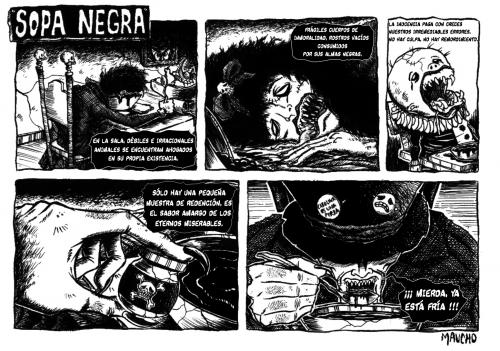 Cartoon: SOPA NEGRA (medium) by maucho tagged sopa