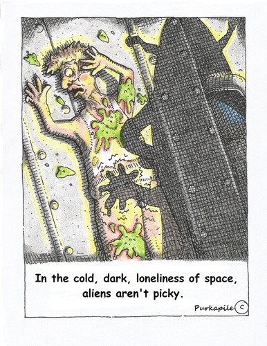 Cartoon: picky (medium) by armadillo tagged aliens,humans,spaceships,cold