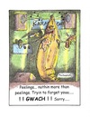 Cartoon: banana (small) by armadillo tagged karoake,banana,sing,vomit,apology