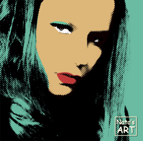 Cartoon: Pop Art Nata (medium) by natabuko tagged natalia,kutsia