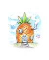 Cartoon: Sponge house (small) by Trippy Toons tagged spongebob,sponge,bob,squarepants,schwammkopf,cannabis,marihuana,marijuana,stoner,stoned,kiffer,kiffen,weed,ganja,house,haus,pineapple,ananas