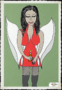 Cartoon: Adventsengel (small) by zeichenstift tagged sin,angel,woman,sexy,contemplation,flügel,flying,christmas,weihnachten,new,year,erotic,beautiful,female