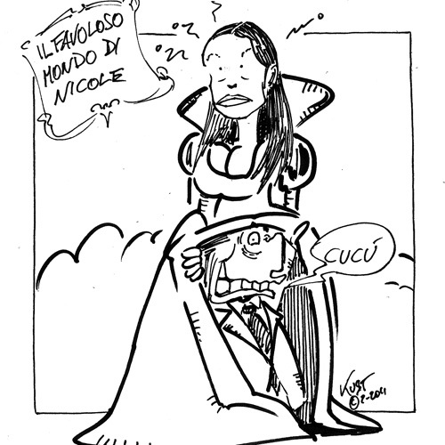 Cartoon: Favole (medium) by kurtsatiriko tagged nicole,minetti,berlusconi