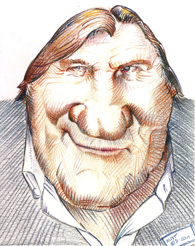 Cartoon: Gerard (medium) by kurtsatiriko tagged depardieu