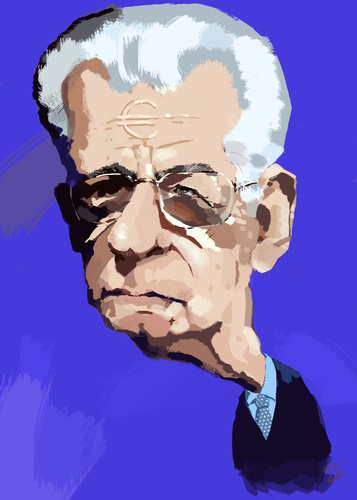 Cartoon: Mario Monti (medium) by kurtsatiriko tagged caricature,monti,mario