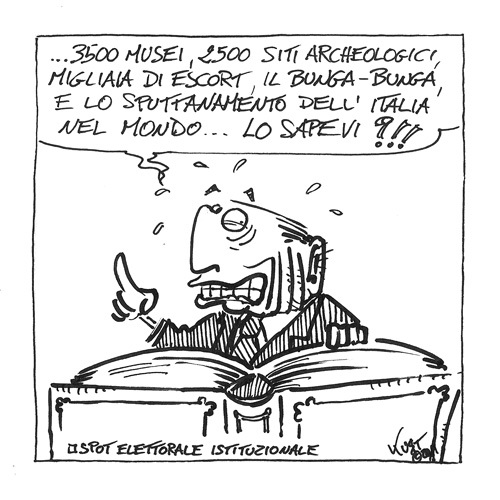 Cartoon: PolSpot (medium) by kurtsatiriko tagged berlusconi,bungabunga,italia