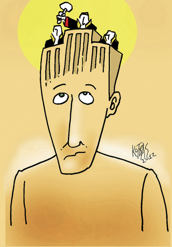 Cartoon: high justice (medium) by kotbas tagged justice,human,law,court