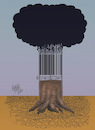 Cartoon: climate crisis (small) by kotbas tagged crisis,climate,environment,earphones,world,natura,cartoon,humor