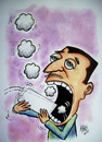 Cartoon: communication (small) by kotbas tagged fume communicate