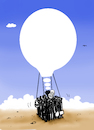 Cartoon: dream (small) by kotbas tagged migration,immigrant,refugee,way,war,peace,idea,dream