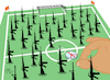 Cartoon: match game (small) by kotbas tagged peace,game,match,war,weapon,ratio,disproportionate