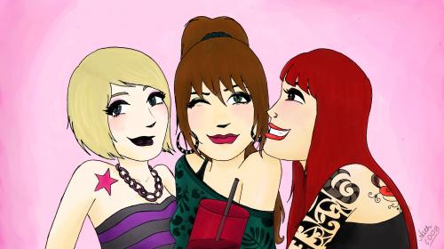 Cartoon: Party Girls (medium) by naths tagged party,girls