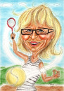 Cartoon: Aufschlag - raus auf den Platz! (small) by Zeichenstift Karikaturen tagged geburtstag,60,tennis,sport,pensionistin,rente,geschenk