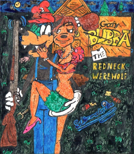 Cartoon: Bubba The RedneckWerewolf Parody (medium) by Schimmelpelz-pilz tagged bubba,the,redneck,werewolf,parody,goofy,disney,peg,pete,barn,matsch,schlamm,pig,beer,dose,bottle,dungarees,flap,trousers,comic,shotgun,schrotflinte,latzhose,flasche,can,bier,schwein,mud,scheune,werwolf,parodie