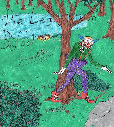 Cartoon: Die Legende von Bigfoot (medium) by Schimmelpelz-pilz tagged die,legende,von,bigfoot,sasquatch,legend,of,forest,wald,clown,lake,see,baum,tree,woods,kryptozoologie