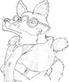 Cartoon: Diebstahlschutz (small) by Schimmelpelz-pilz tagged diebstahlschutz,skizzen,kopierschutz,bleistiftzeichnung,fuchs,kinderbuch,schurke,bösewicht,vorsicht,gnom,fox,foxes,gnome