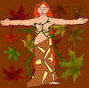 Cartoon: Druid - Druidin (small) by Schimmelpelz-pilz tagged druid,pagan,woman,lady,nature,fantasy,pale,plant,plants,leaf,leaves,ginger,red,hair,hairs,haired,female,witch,wicca,wiccan,cirrus,cirri,twine,girl,heidnisch,heide,naturverbunden,druide,heidnische,frau,dame,natur,phantasie,fantasie,blass,pflanze,pflanzen,blatt,rot,haar,haare,weiblich,ranke,ranken,druidin