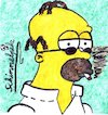 Cartoon: Homer Simpson with cornrows (small) by Schimmelpelz-pilz tagged homer,jay,simpson,cornrows,smoke,smoking,cigarette,sunglasses,glasses,sonnenbrille,frisur,hair,hairs,style,fanbild,fan,picture,bald,baldness,glatze,kahl,kahlkopf,glatzkopf