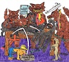 Cartoon: Moderne Politik (small) by Schimmelpelz-pilz tagged moderne,politik,macht,machtmissbrauch,ausbeutung,kleiner,mann,volk,bürger,gesellschaft,elite,elitär,elitedenken,soziale,ungerechtigkeit,versklavung,sklaverei,rechte,rechtsradikal,rechtsradikale,konservativ,konservative,übervorteilen,malochen,hund,hunde,wolf,wölfe,deutschland,adler,deutschlandadler,fressen,essen,zerreissen