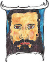 Cartoon: Selbstportrait (small) by Schimmelpelz-pilz tagged selbstportrait,portrait,tinte,tusche,ink,zeichnung,malerei,drawing,painting,farbe,farbzeichnung,color,colour,colored,coloured,werk,kunst,kunstwerk,künstler,art,artist,bart,bärtig,beard,bearded,haarig,mann,mensch,hairy,man,human,ego,ich,sein,me,being