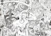 Cartoon: time is running - die Zeit läuft (small) by Schimmelpelz-pilz tagged time zeit sensenmann reaper tod death dead zahl zahlen nummer nummern numbers number clock uhr