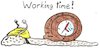 Cartoon: working time (small) by Schimmelpelz-pilz tagged work,working,time,arbeit,arbeitszeit,zeit,schnecke,langsam,slow,clock,uhr,snail,slug,helm,helmet,critter,kriechtier