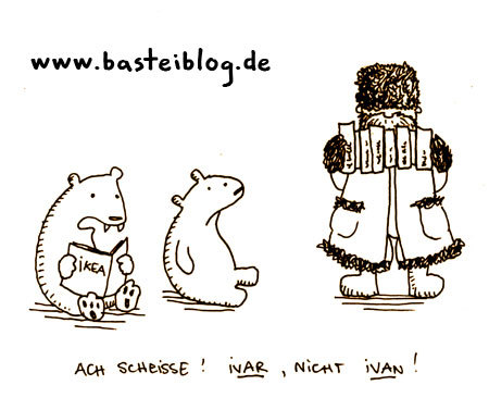 Cartoon: Ivan. (medium) by puvo tagged ivar,regal,ikea,ivan,russland,bär,bear,russia,rack,shelf