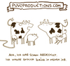 Cartoon: Abgestillt. (small) by puvo tagged job,beruf,frau,kind,kuh,milch,schwanger,mutter,arbeit,milchkuh