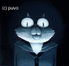 Cartoon: Katzenportrait. (small) by puvo tagged katze cat portrait