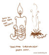 Cartoon: moth man (small) by puvo tagged moth,motte,superheld,hero,super,man,superman,kerze,raupe,candle,catpillar,feuer,fire,burn,brennen,retten,save,rettung