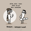 Cartoon: Shavasana. (small) by puvo tagged yoga,shavasana,hipster,mutter,mudda,jugendsprache