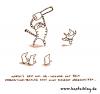 Cartoon: Training (small) by puvo tagged katze,cat,vogel,bird,karate,kettensäge,chain,saw,training,kampf,fight