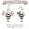 Cartoon: zu tun. (small) by puvo tagged biene,ehe,frau,mann,blume,strauß,blumenstrauß,arbeit,hausarbeit,streit,paar,honig,blüte