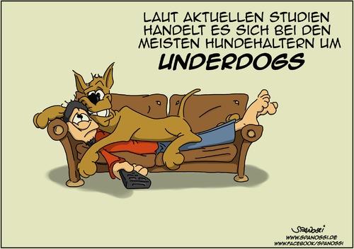 Cartoon: Underdogs (medium) by Spanossi tagged hund,underdog,haustiere
