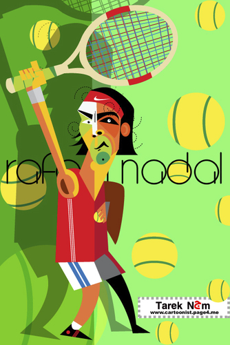 Cartoon: nadal (medium) by modigliani tagged 123