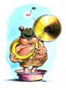 Cartoon: wassermusik (small) by lowart tagged musik