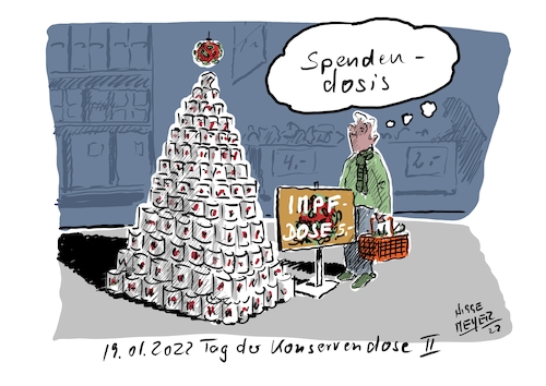 Cartoon: 19.01.2022 Tag der... (medium) by Jori Niggemeyer tagged heuteistdertagder,konservendose,impfdose,impfdosis,omikron,coronaschutzimpfung,impfen,spende,intelligenz,intelligence,querdenker,querdenkerinnen,schwurbler,querdenkerneindanke,cartoonist,satire,humor,joricartoon,niggemeyer,cartooon,cartoonart,illustration,illustrator,karikatur,cartoondrawing,witzigebilder,cartoon