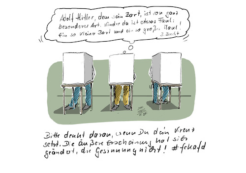 Adolf Hitler dem sein Bart ... Adolf Hitler dem sein Bart ...