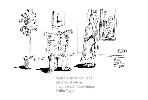 Cartoon: Die Hitzewelle 2025 und ... (medium) by Jori Niggemeyer tagged hitze,gegühlskälte,beziehung,abkühlung,mann,frau,lösungen,jori,joricartoon,niggemeyer,joriniggemeyer,cartoon,karikatur,hitze,gegühlskälte,beziehung,abkühlung,mann,frau,lösungen,jori,joricartoon,niggemeyer,joriniggemeyer,cartoon,karikatur