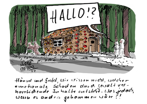 Cartoon: Die Welt der Märchen (medium) by Jori Niggemeyer tagged märchen,hänselundgretel,hänsel,gretel,grimm,hexe,förster,knusperhäuschen,wald,bäume,lebkuchen,cartoonist,satire,humor,joricartoon,cartoonart,illustration,illustrator,karikatur,cartoonstyle,cartoondrawing,cartoonnetwork,witzigebilder,cartoon,märchen,hänselundgretel,hänsel,gretel,grimm,hexe,förster,sex,knusperhäuschen,wald,bäume,lebkuchen,cartoonist,satire,humor,joricartoon,cartoonart