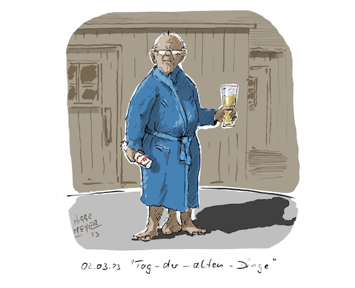 Cartoon: Heute ist ... (medium) by Jori Niggemeyer tagged heuteist,tagderaltendinge,altermann,mann,hoden,skrotum,scrotum,sauna,heiß,schwitzen,hitze,bier,hefeweizen,bademantel,heuteist,tagderaltendinge,altermann,mann,hoden,skrotum,scrotum,sauna,heiß,schwitzen,hitze,bier,hefeweizen,bademantel