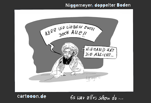 Cartoon: Niemand hat die Absicht.... (medium) by Jori Niggemeyer tagged taliban,menschenrecht,frauenrechte,ddr,afghanistan,niggemeyer,cartooon,taliban,menschenrecht,frauenrechte,ddr,afghanistan,niggemeyer,cartooon