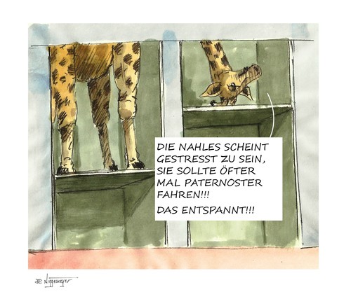 Cartoon: Paternoster (medium) by Jori Niggemeyer tagged joricartoon,niggemeyer,entscheidung,sinnfrei,sinnlos,blödsinn,karikatur,verbot,politik,paternoster,nahles,cartoon