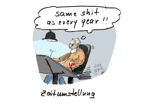 Cartoon: Same shit as... (medium) by Jori Niggemeyer tagged zeitumstellung,sommerzeit,winterzeit,deutschland,störfaktor,jori,joricartoon,niggemeyer,joriniggemeyer,zeitumstellung,sommerzeit,winterzeit,deutschland,störfaktor,jori,joricartoon,niggemeyer,joriniggemeyer