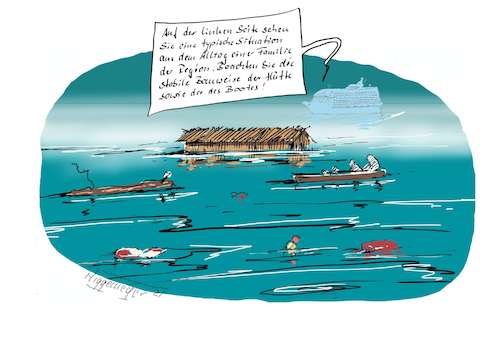 Cartoon: Tourismus und Ignoranz... (medium) by Jori Niggemeyer tagged umweltschutz,tourismus,erderwärmung,ignoranz,umweltverschmutzung
