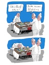 Cartoon: Der Bückling... (small) by Jori Niggemeyer tagged dienstleistung,fisch,fischverkauf,bückling,diener,humor,markt,verkauf