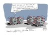 Cartoon: Die Dienstverpflichtung... (small) by Jori Niggemeyer tagged corona,omicron,covid19,dolmetscher,coronaschutzverordnung