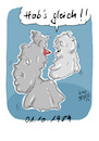 Cartoon: Er ist in Sicht ... (small) by Jori Niggemeyer tagged tag,der,deutschen,einheit,brd,ddr,wiedervereinigung,annäherung,deutschland,joriismus,satire,humor,jori,joricartoon,joriniggemeyer,niggemeyer,joachimrniggemeyer,karikatur,cartoonart,illustration,illustrator,witzigebilder,lachen,witzig,cartoon