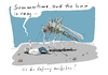 Cartoon: Nie ... (small) by Jori Niggemeyer tagged mücken,hoffnung,zuversicht,positivdenken,mensch,depression,verzweiflung,bedrohung,naturliebe,nature,hilfe,mann,frau,metapher,satire,humor,joricartoon,joriniggemeyer,niggemeyer,joachimrniggemeyer,karikatur,cartoonart,illustration,illustrator,witzigebilder,lachen,witzig,cartoondrawing,cartoon