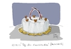 Cartoon: Tag des Hundekuchen (small) by Jori Niggemeyer tagged hundekuchen,torte,dackel,kuchen,hund,hunde,tier,haustier,tierliebe